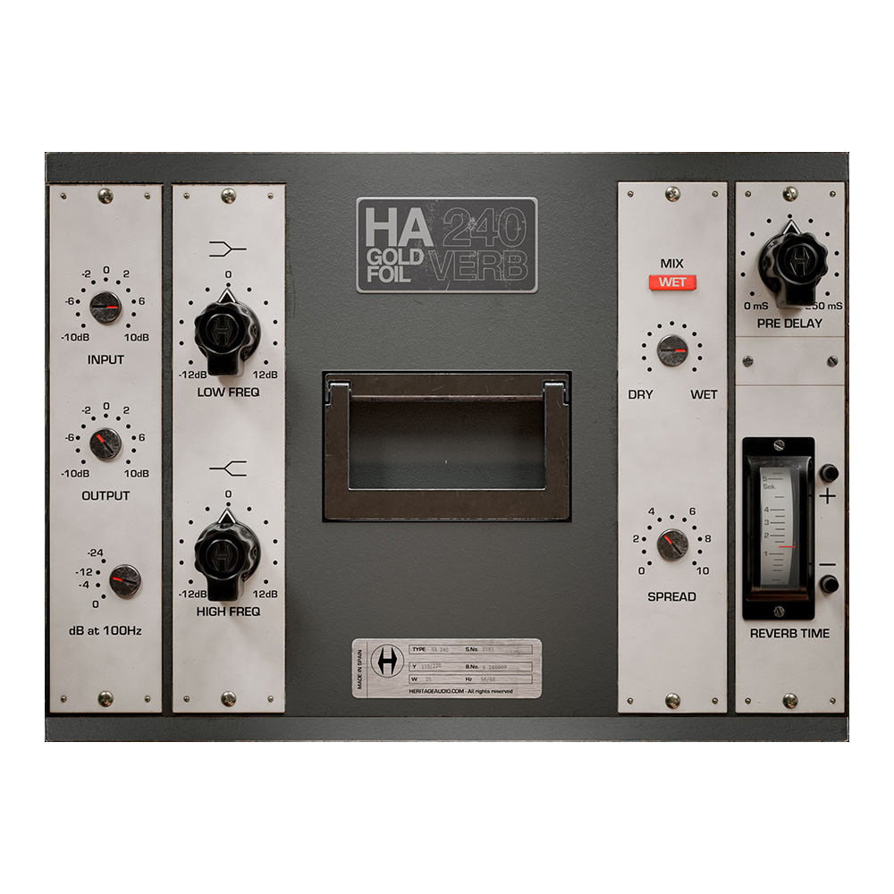 Heritage Audio <br>HA240 Gold Foil Verb
