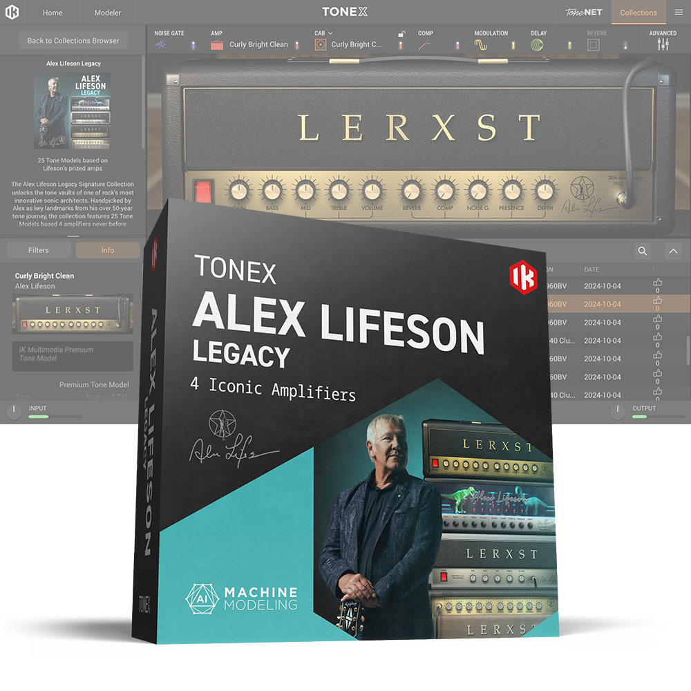 IK Multimedia <br>TONEX Alex Lifeson Legacy