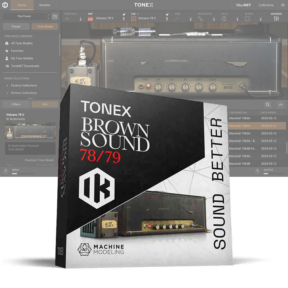 IK Multimedia <br>TONEX Brown Sound 78/79
