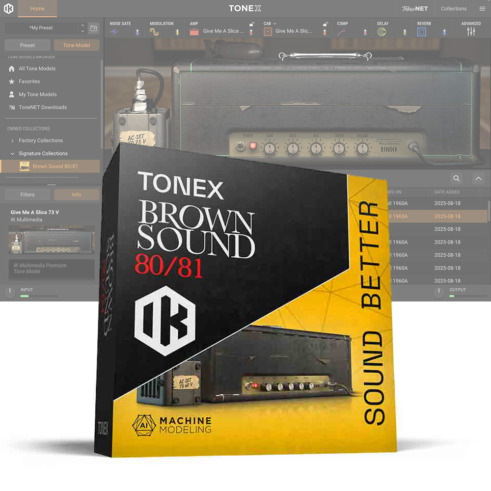 IK Multimedia <br>TONEX Brown Sound 80/81
