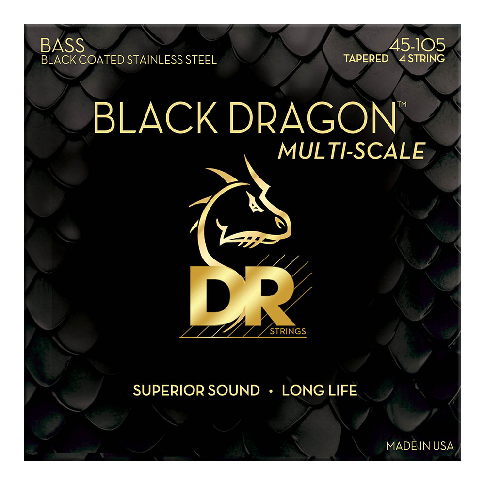 DR <br>DBSMB-45 [Black Dragon Black Coated Stainless Steel Bass / Medium Multi-Scale 45-105]
