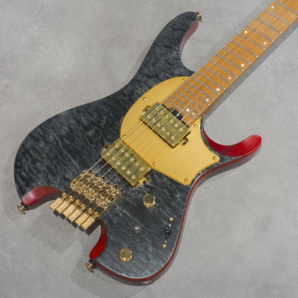 Ibanez <br>SIGNATURE MODEL Manuel Gardner Fernandes MGFM10-OBL (Obsidian Black Low Gloss)