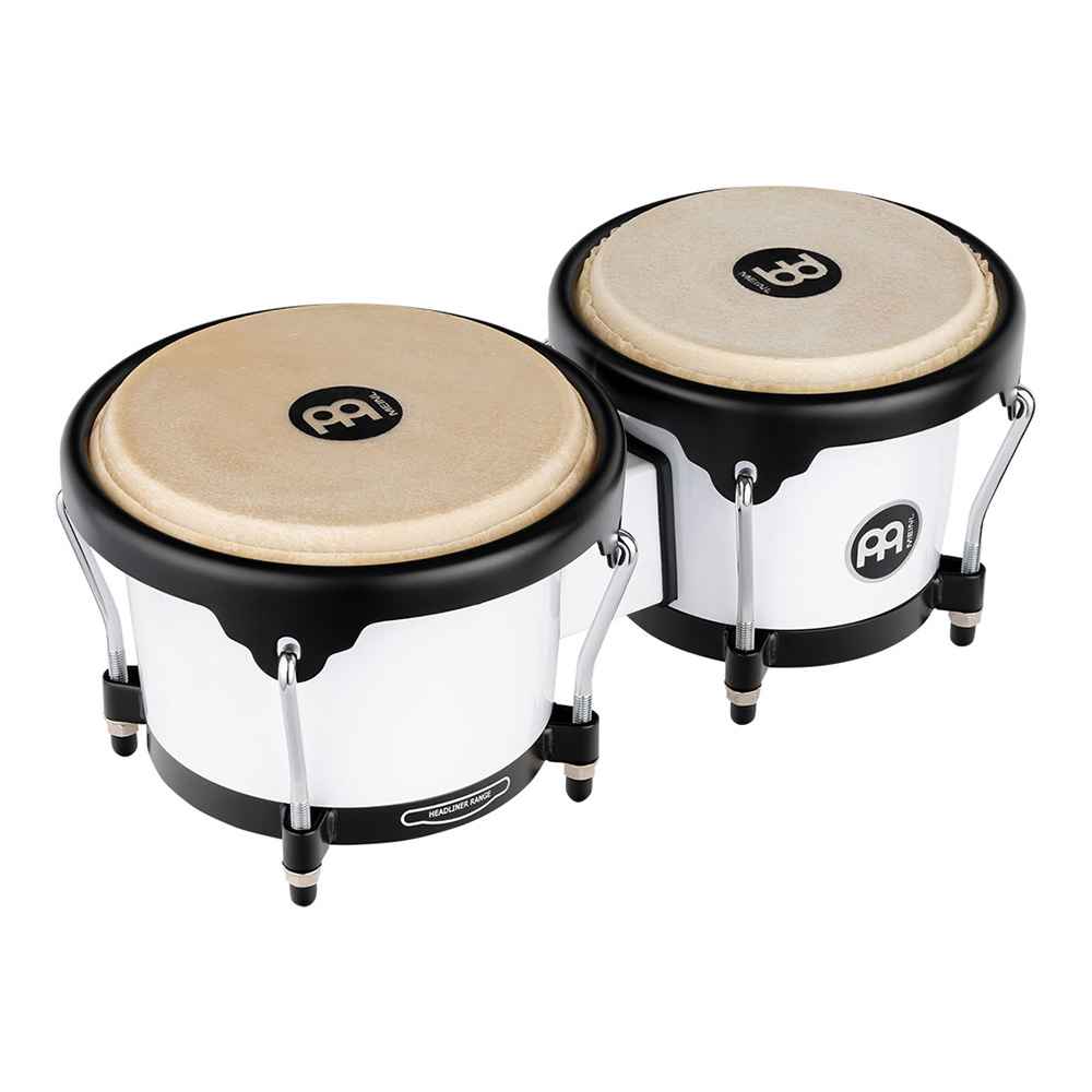MEINL <br>Journey Series Bongo - Bright White [HB50WH]