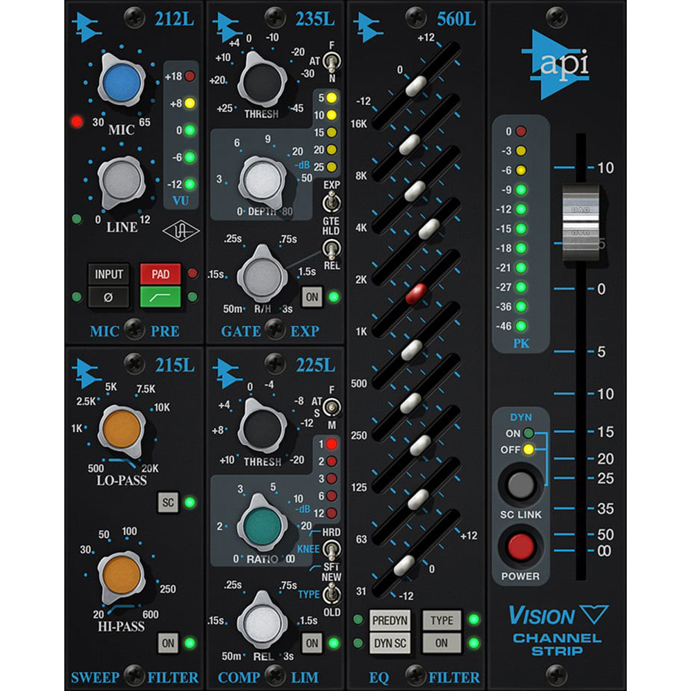 UNIVERSAL AUDIO <br>API Vision Channel Strip Collection