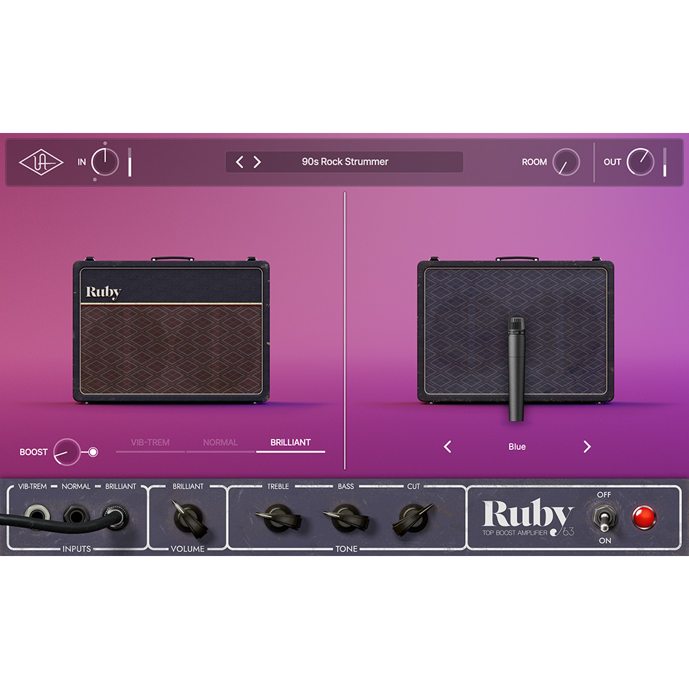 UNIVERSAL AUDIO <br>UAD Ruby '63 Top Boost Amp