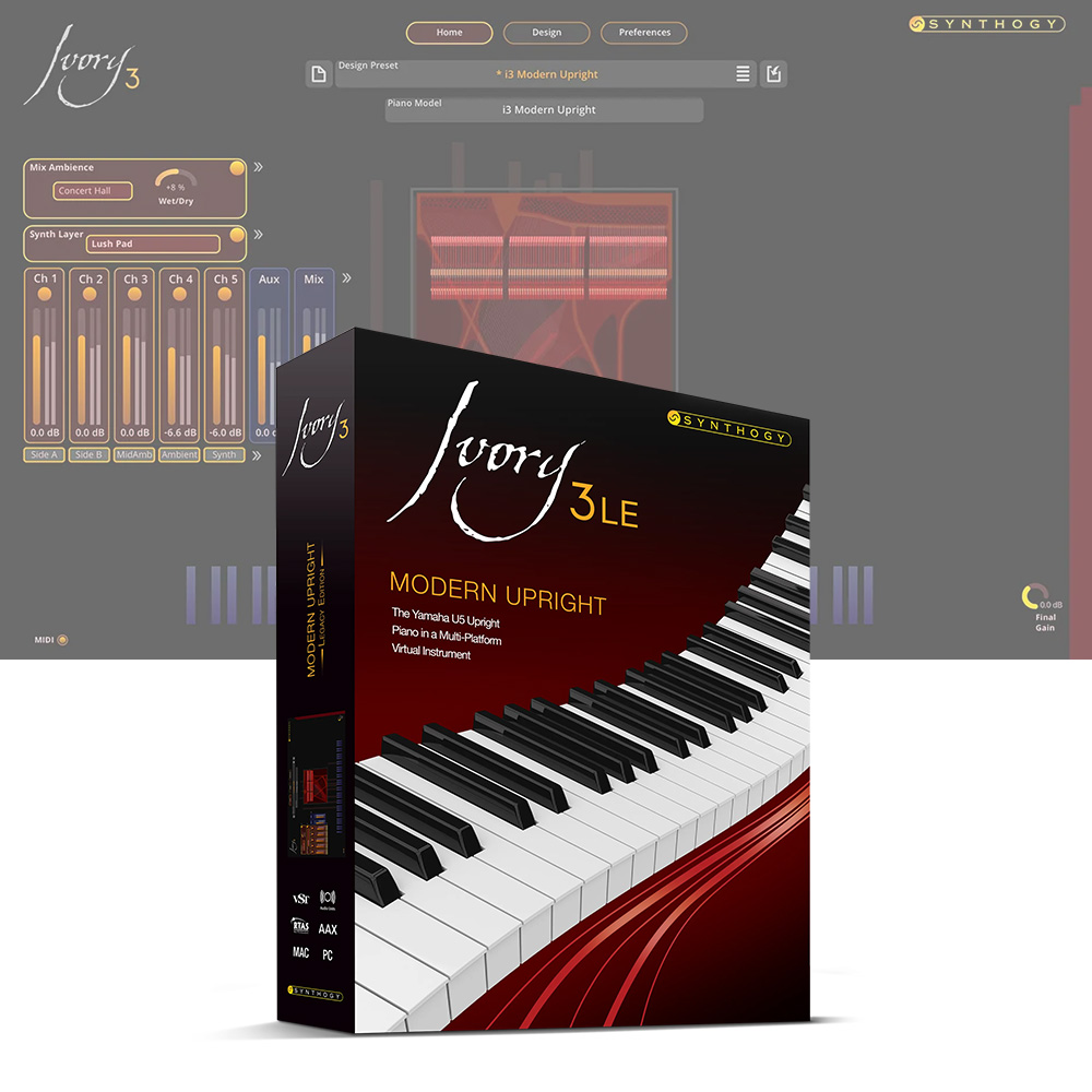 Synthogy <br>Ivory 3 LE Modern Upright