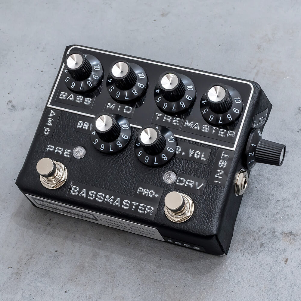 Shin's Music <br>Bass Master Preamp Pro+ Black Tolex / Black Panel / Num. Knob