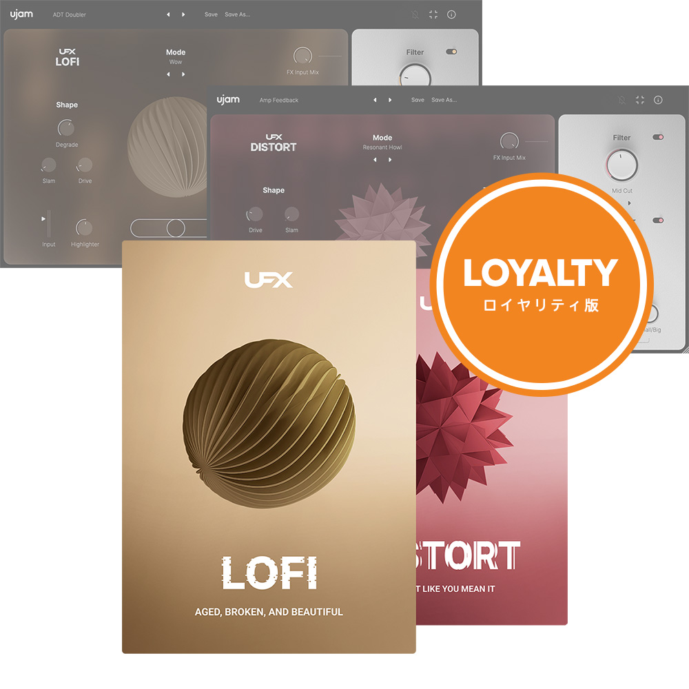 UJAM <br>UFX LOFI  DISTORT Bundle CeBi1228܂ł̌̔j