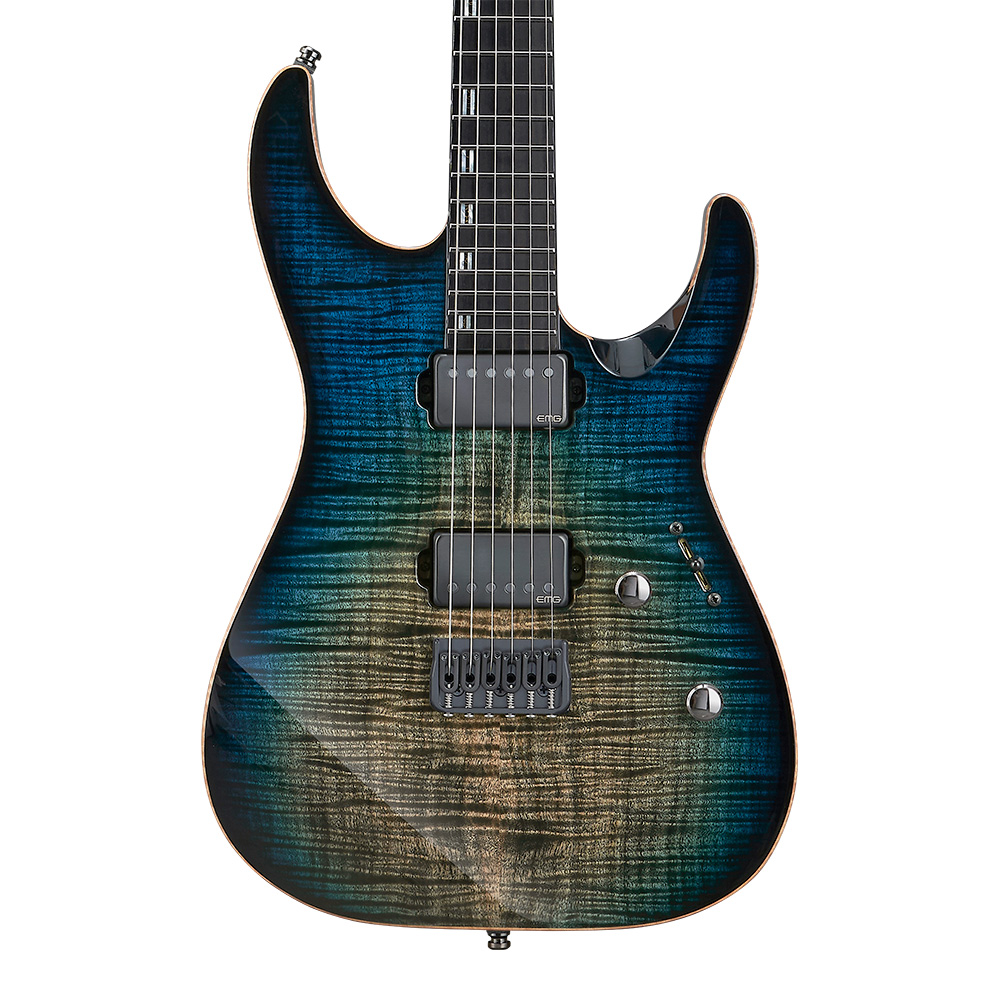 ESP <br>M-II CTM NT/FM BKAQBC (Black Aqua Burst C w/Blue Pearl Black)