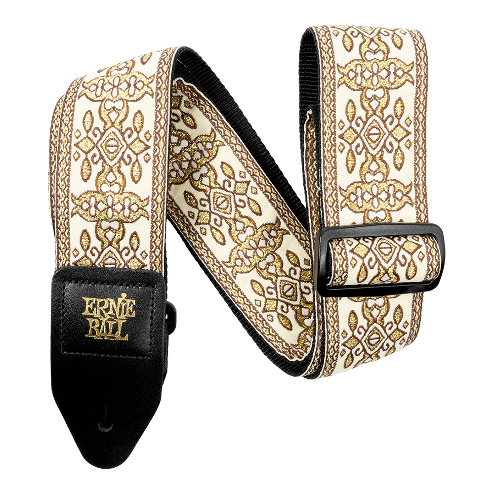 ERNIE BALL <br>#5437 Classic Jacquard Guitar/Bass Strap Golden Tapestry