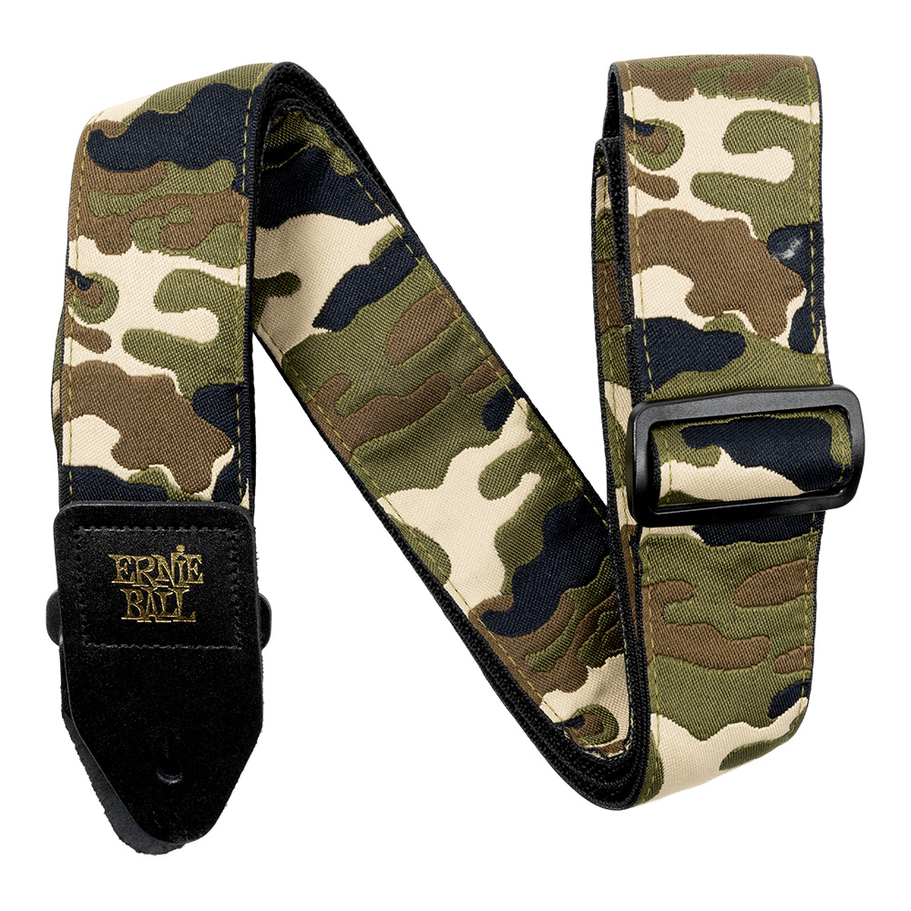 ERNIE BALL <br>#5439 Classic Jacquard Guitar/Bass Strap Vintage Camo