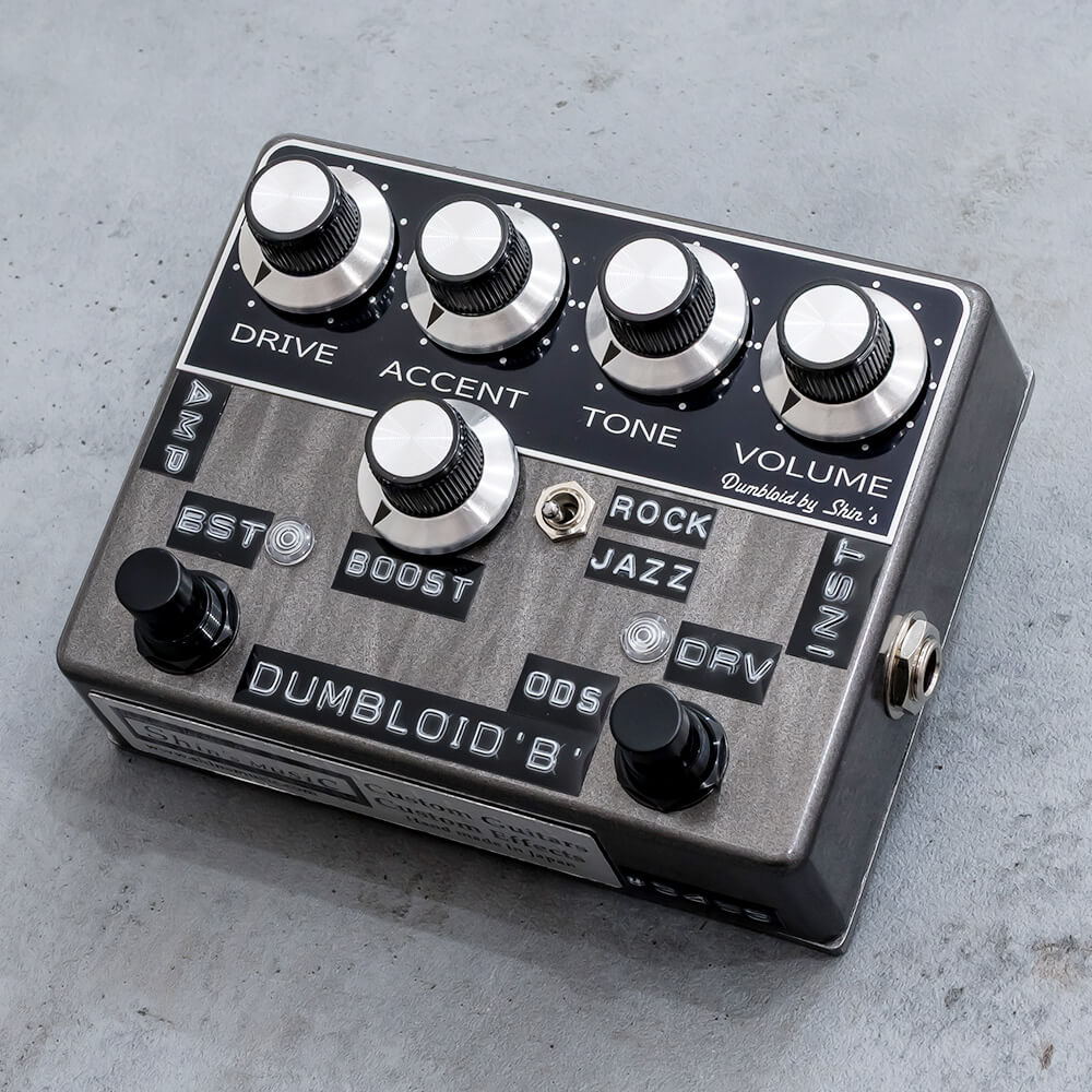 Shin's Music <br>Dumbloid 'B'Boost Special Over Drive Special Black Flame (Black Panel dot / Black Swich)