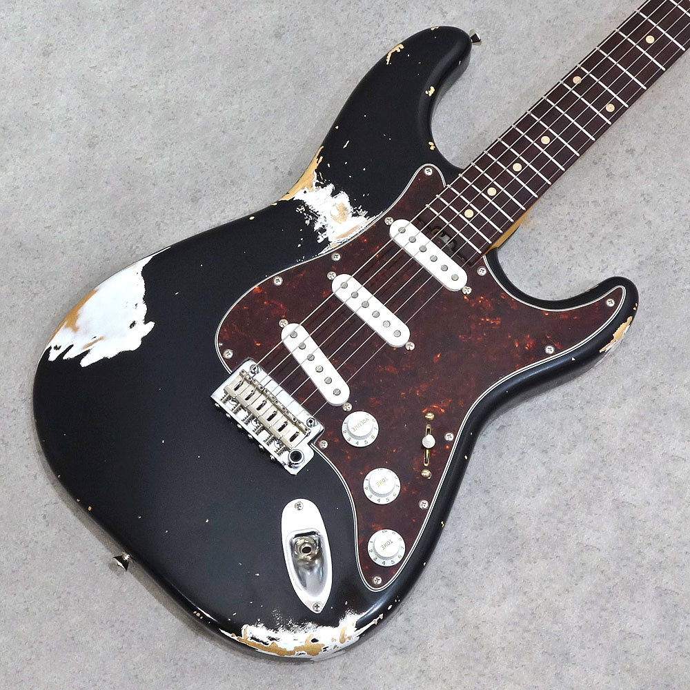 infinite <br>Trad Fullsize ST Solid Black Heavy Aged Alder All Lacquer