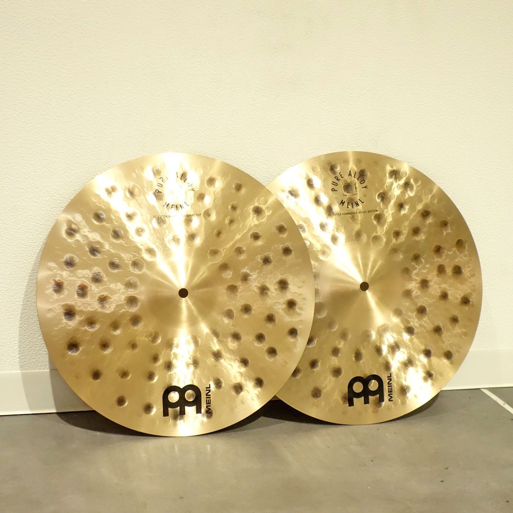 MEINL <br>15" Pure Alloy Extra Hammered Hihats [PA15EHH]
