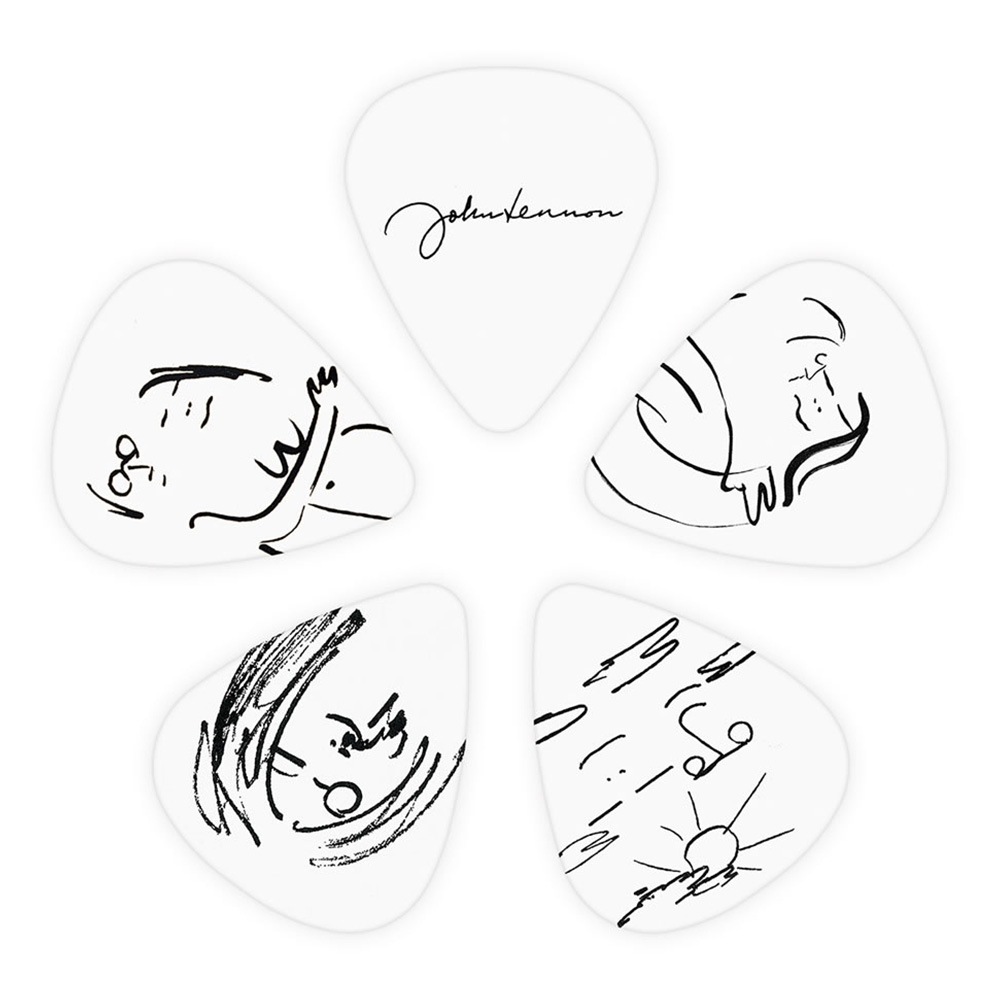 D'Addario <br>Lennon Art Series Picks - John & Yoko / Medium Gauge (.70mm), 10-Pack [1CWH4-04JL]