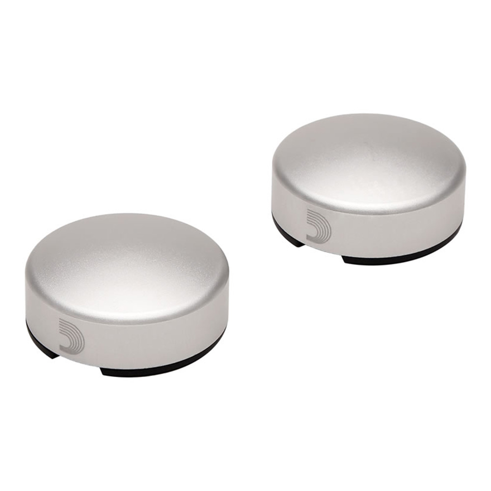 D'Addario <br>XPND Footswitch Toppers - Silver 2-Pack [PW-FST-02S]
