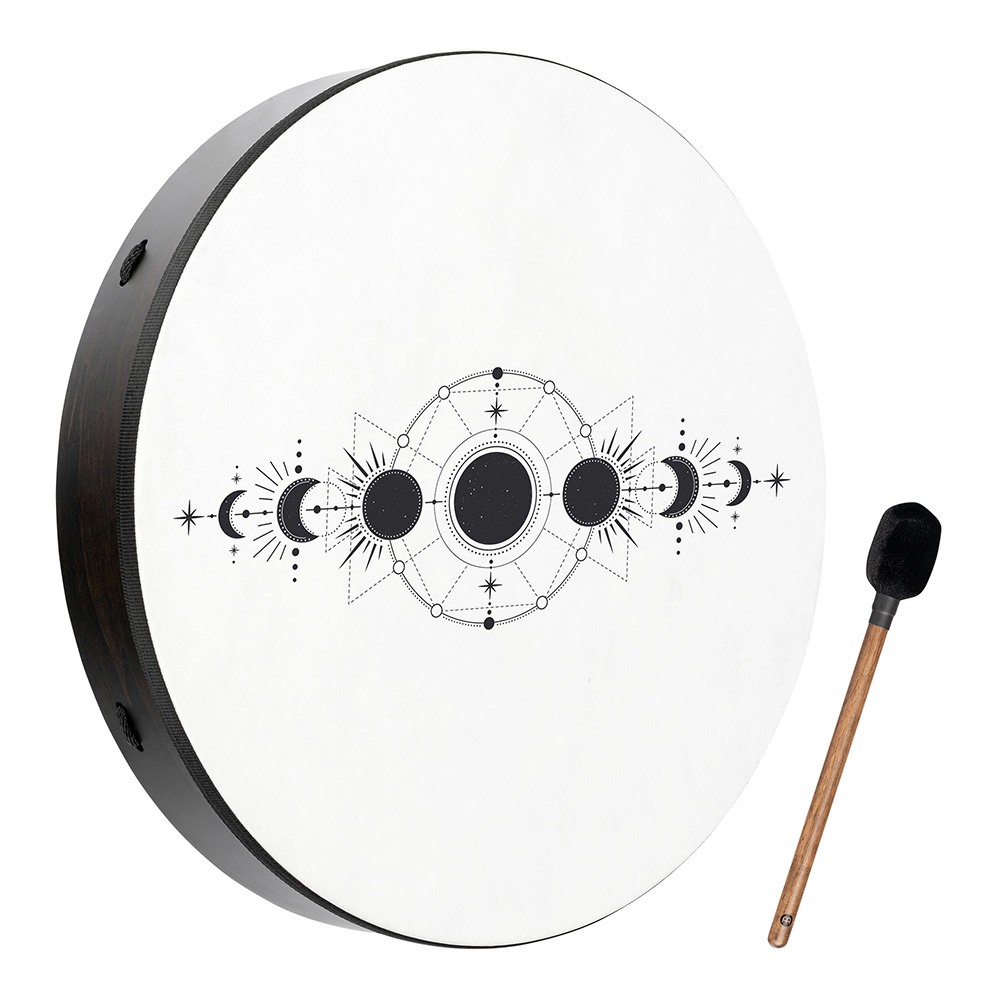 MEINL Sonic Energy <br>22" Ritual Drum, Moon Phases, True Feel Synthetic Head [RD22DWB-SH]