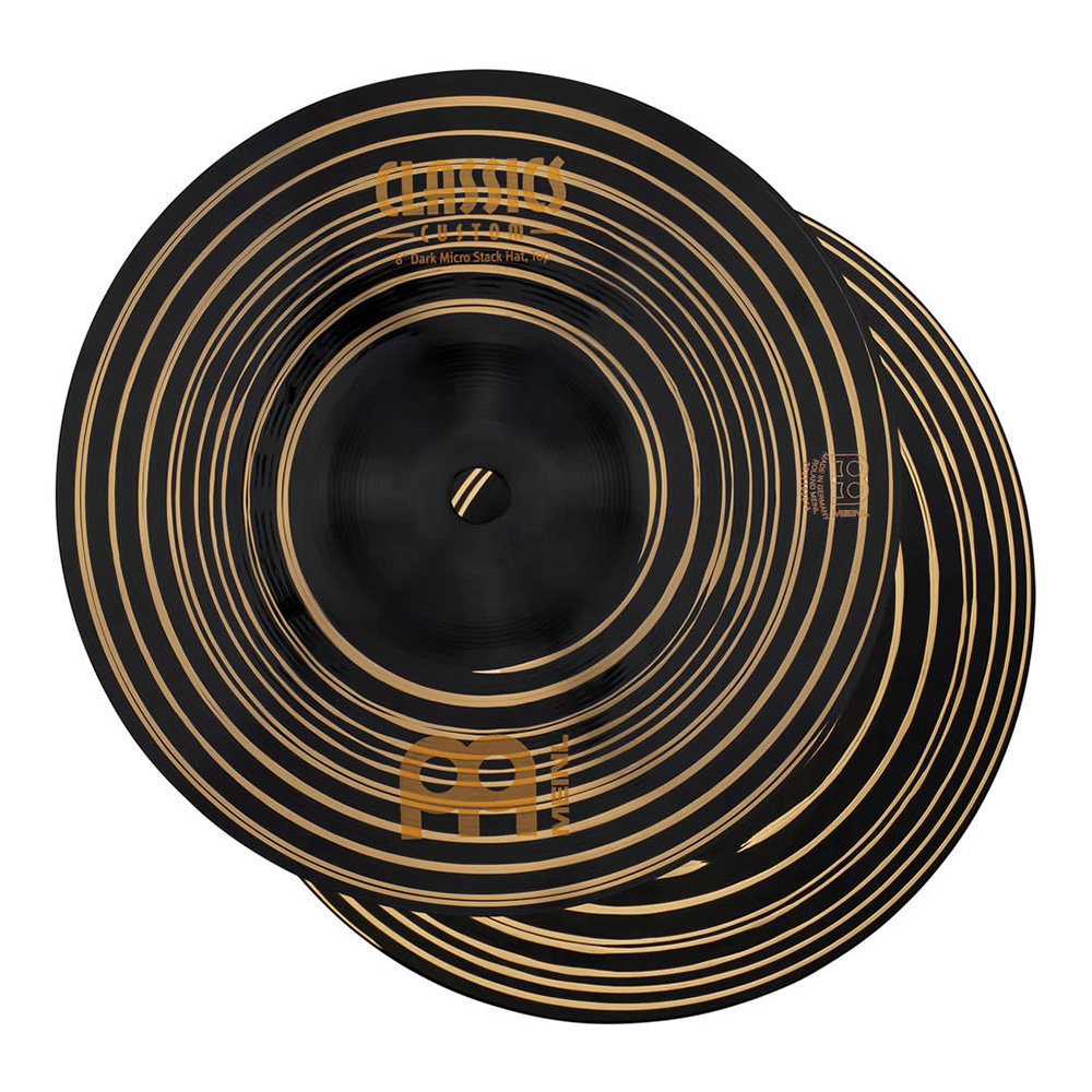 MEINL <br>8" Classics Custom Dark Micro Stack Hats [CC8DAH]