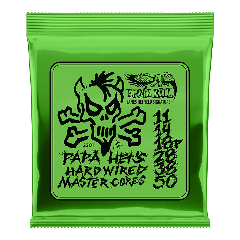 ERNIE BALL <br>#2201 Papa Het's Hardwired Master Cores Signature Strings 11-50