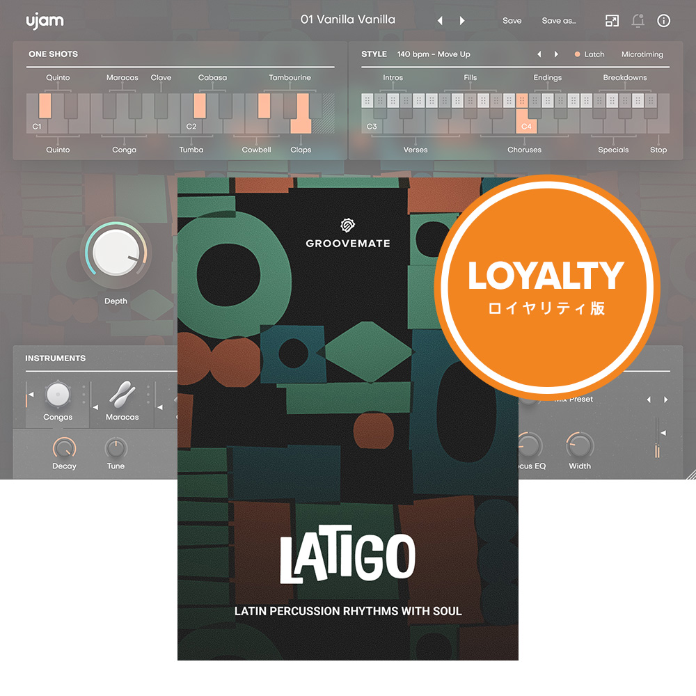 UJAM <br>Groovemate LATIGO ���C�����e�B