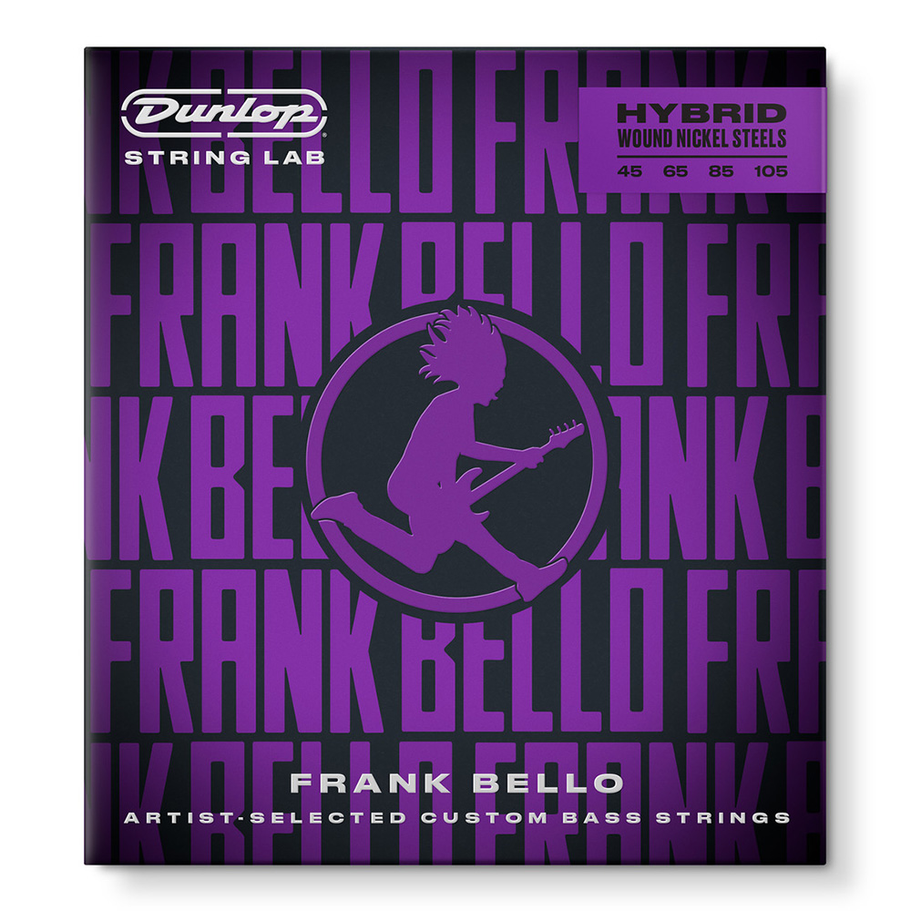 Jim Dunlop <br>Frank Bello Hybrid Wound Nickel Bass Strings 45-105 [FBHYN45105]