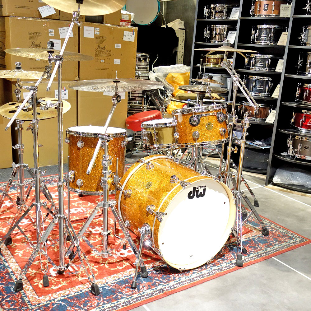 dw<br>Collector's series Jazz Kit Maple/Gum ORANGE GLASS Finisyply