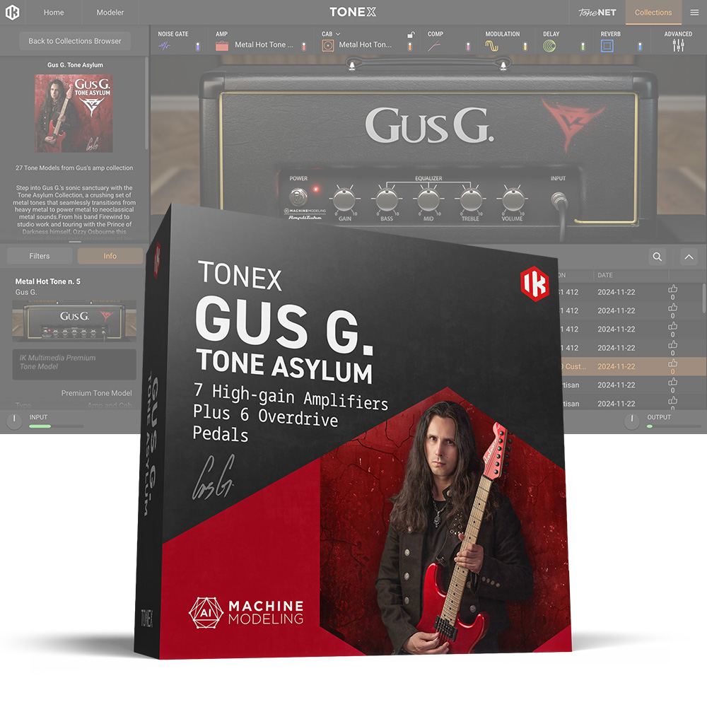 IK Multimedia <br>TONEX Gus G. Tone Asylum