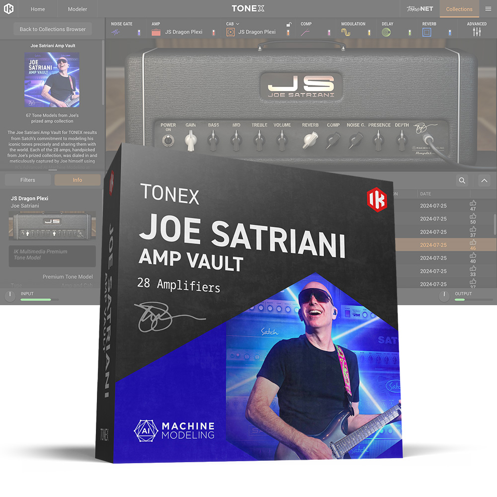 IK Multimedia <br>TONEX Joe Satriani Amp Vault