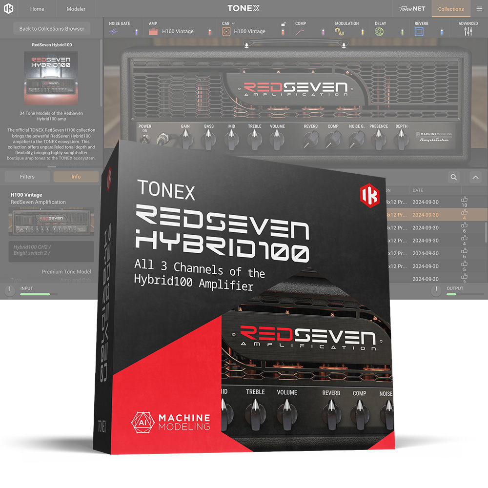 IK Multimedia <br>TONEX RedSeven Hybrid100 Signature Collection