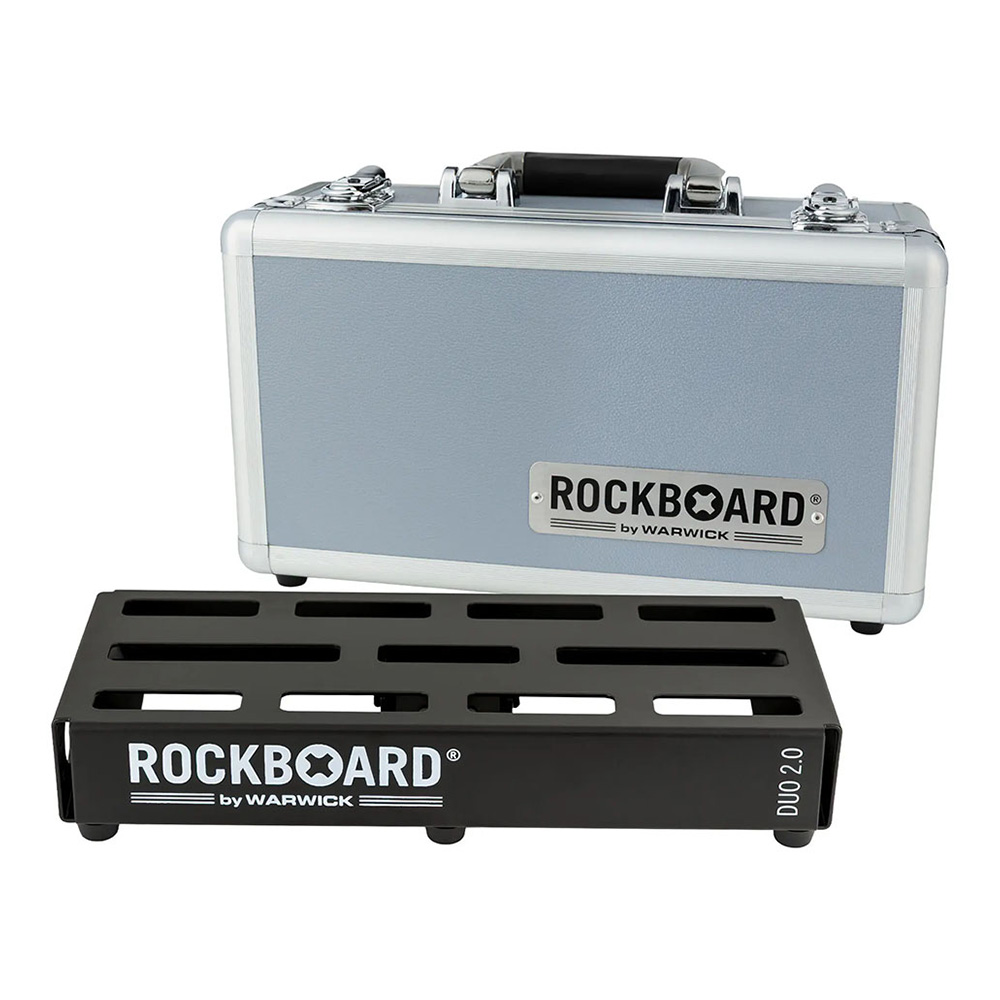RockBoard by Warwick <br>DUO 2.0, Pedalboard with Flight Case [RBO B 2.0 DUO C]