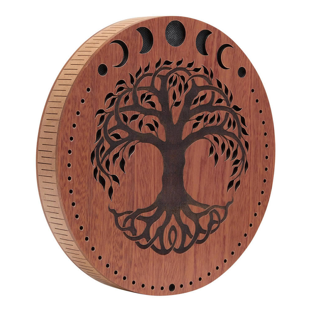 MEINL Sonic Energy <br>10" Rain Disk, Stream Sound, Moon Phases & Tree of Life Carving [RDS10MTOL]