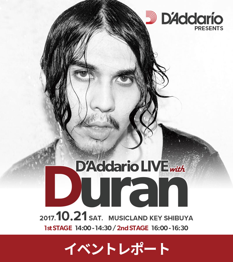 D’Addario LIVE with Duran at MUSICLAND KEY SHIBUYA