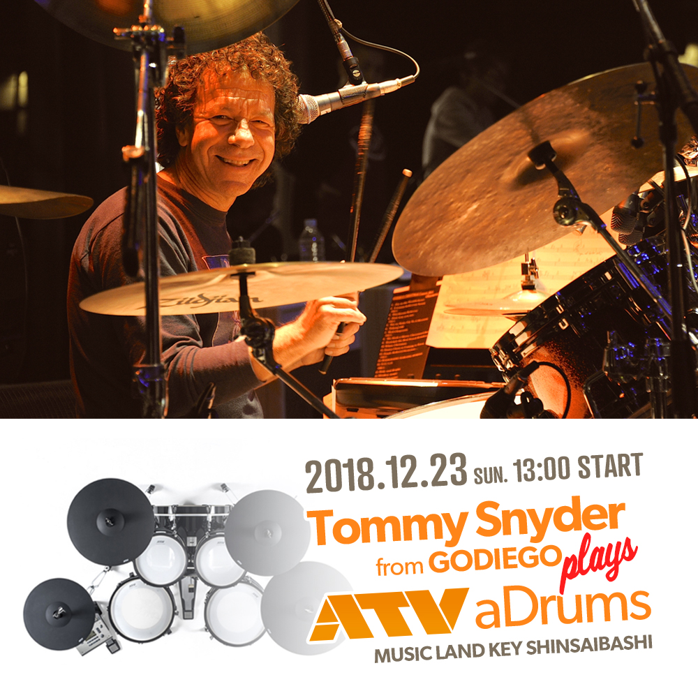 Tommy Snyder from GODIEGO plays ATV aDrums 【KEY心斎橋店】